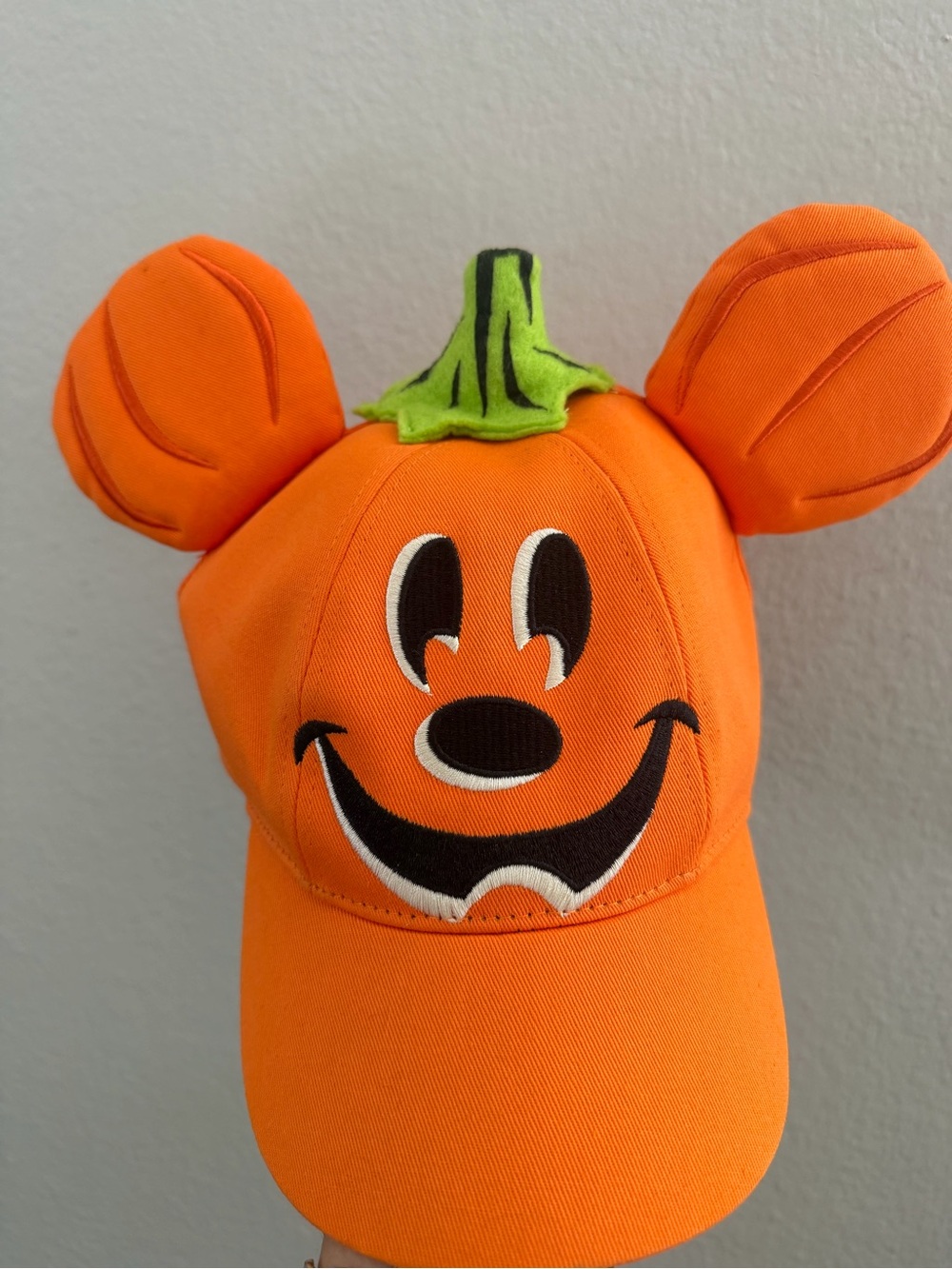 RARE YOUTH Disney Orange Pumpkin Mickey Hat